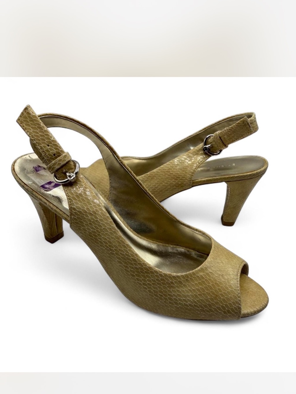 Etienne Aigner Marbella Peep Toe Slingback Pumps